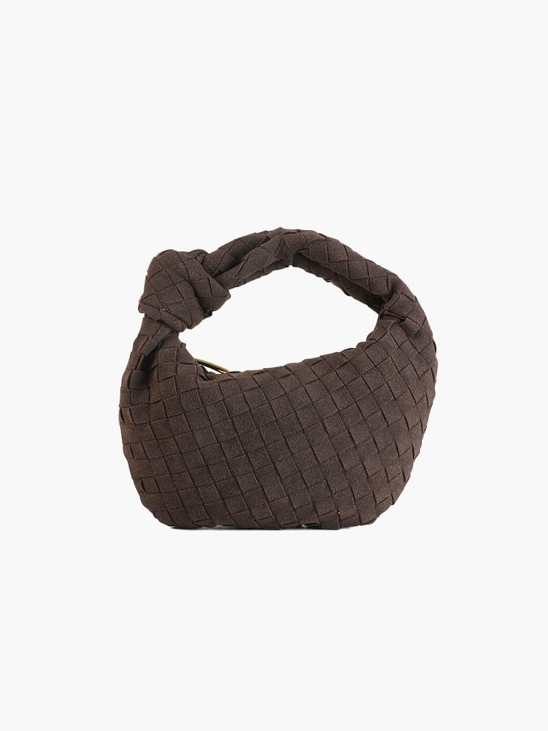 Sac tressé mini en daim — vue 1