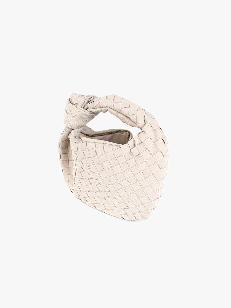 Sac tressé mini en daim — vue 10