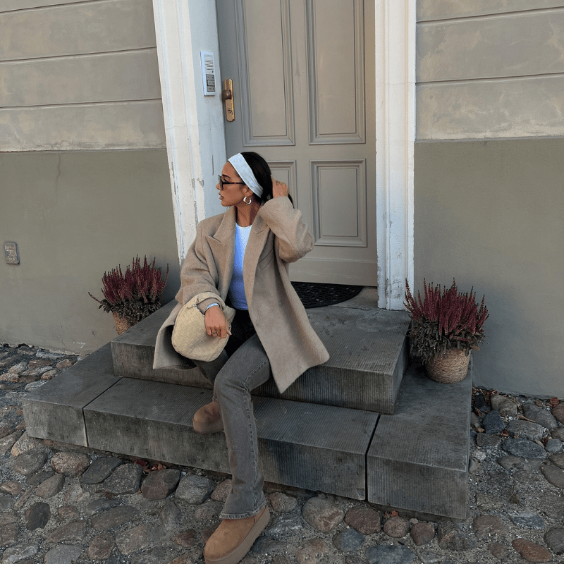 Sac tressé mini en daim — vue 16