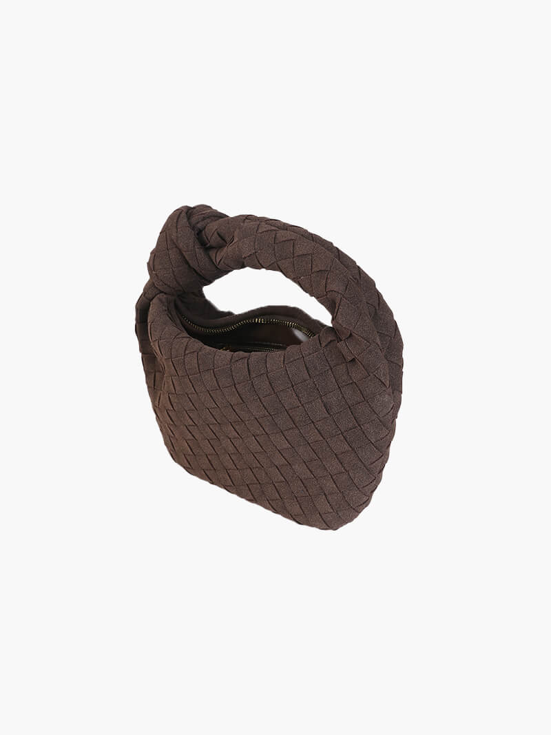 Sac tressé mini en daim — vue 2