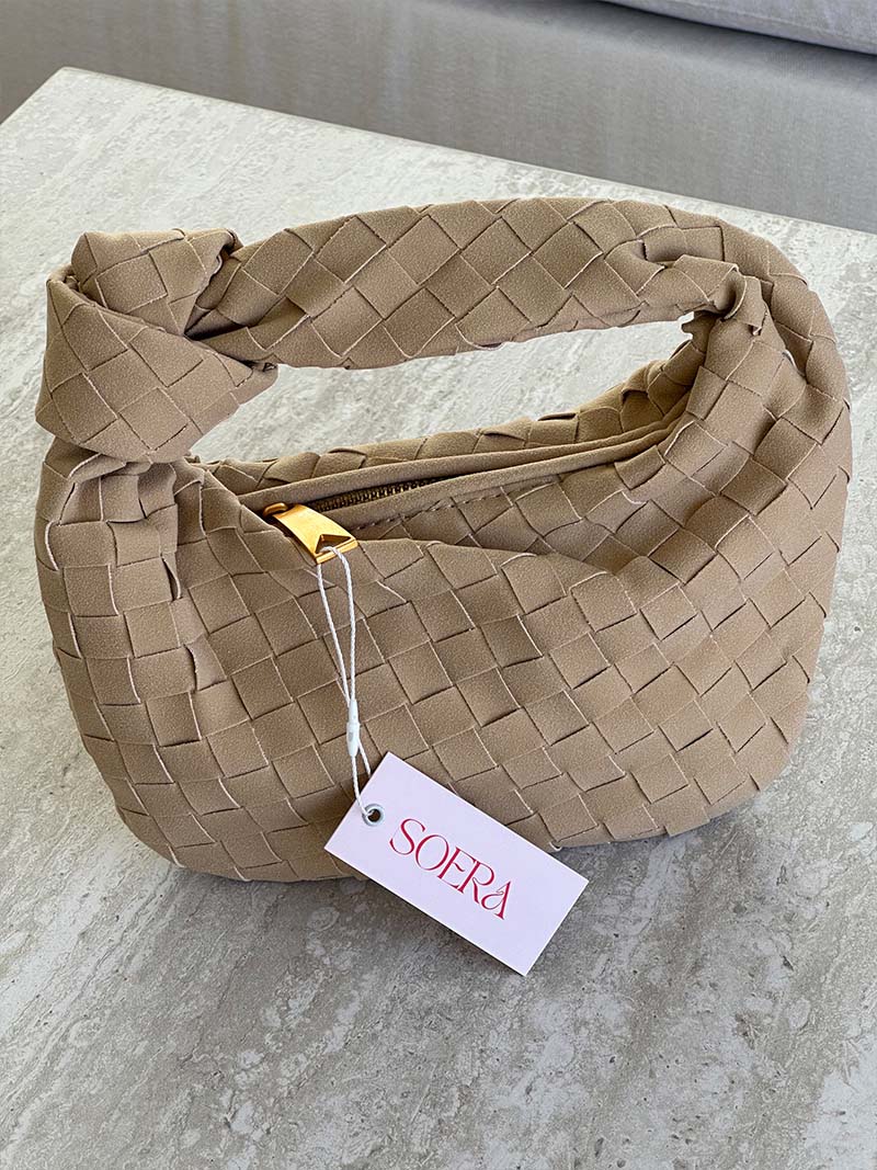 Sac tressé mini en daim — vue 22