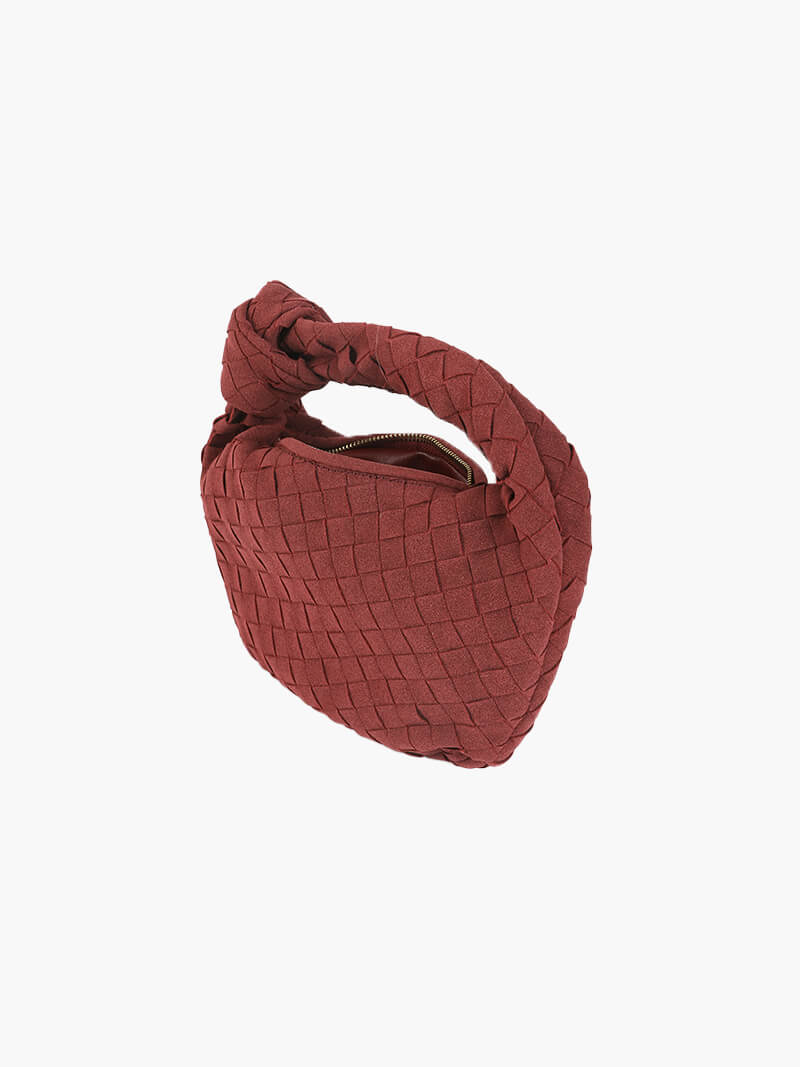 Sac tressé mini en daim — vue 4