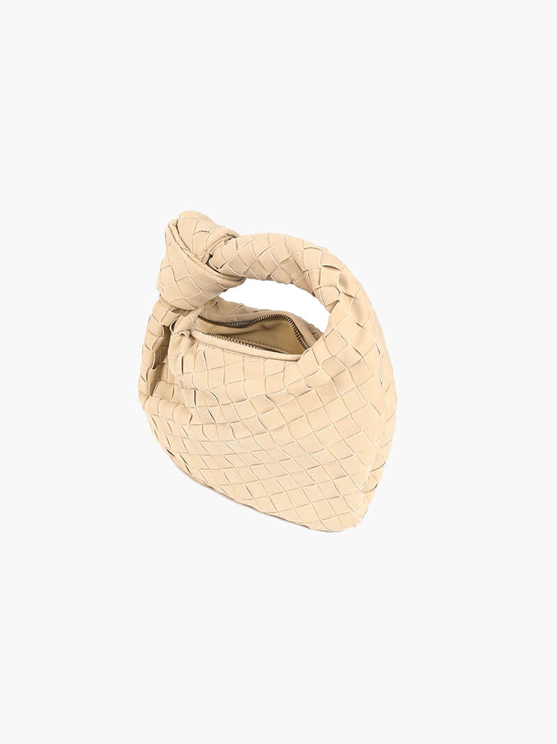 Sac tressé mini en daim — vue 6