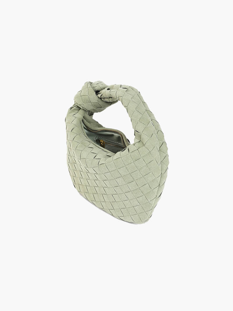 Sac tressé mini en daim — vue 8