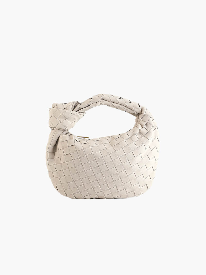 Sac tressé mini en daim — vue 9