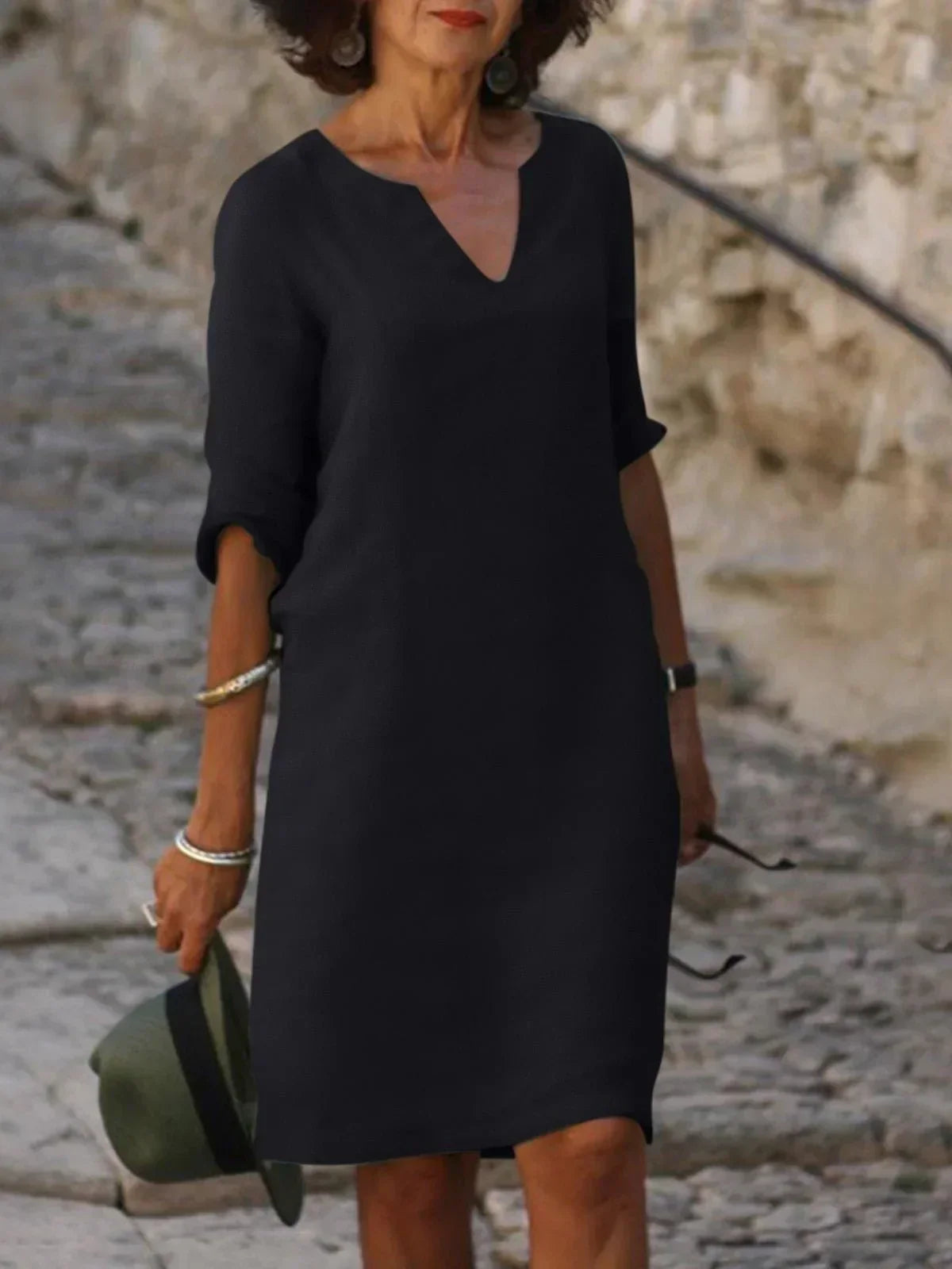 Robe décolleté en V