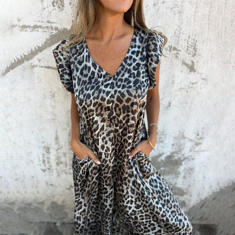 Robe à col en V