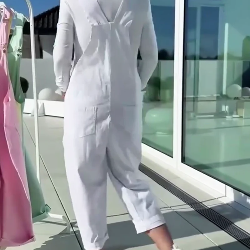 Combinaison décontractée pour femmes | Utilisation quotidienne | Jambes droites et bretelles étroites