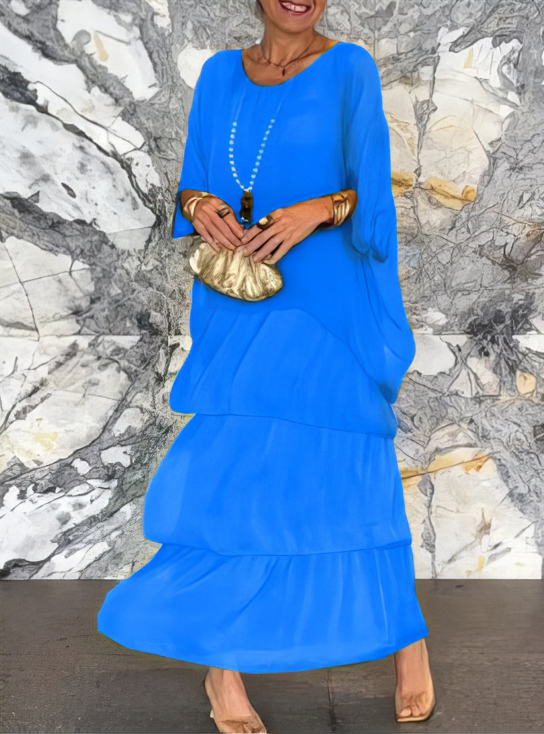 Robe Artistique Ample | Élégante & Confortable | Design Fluide et Chic