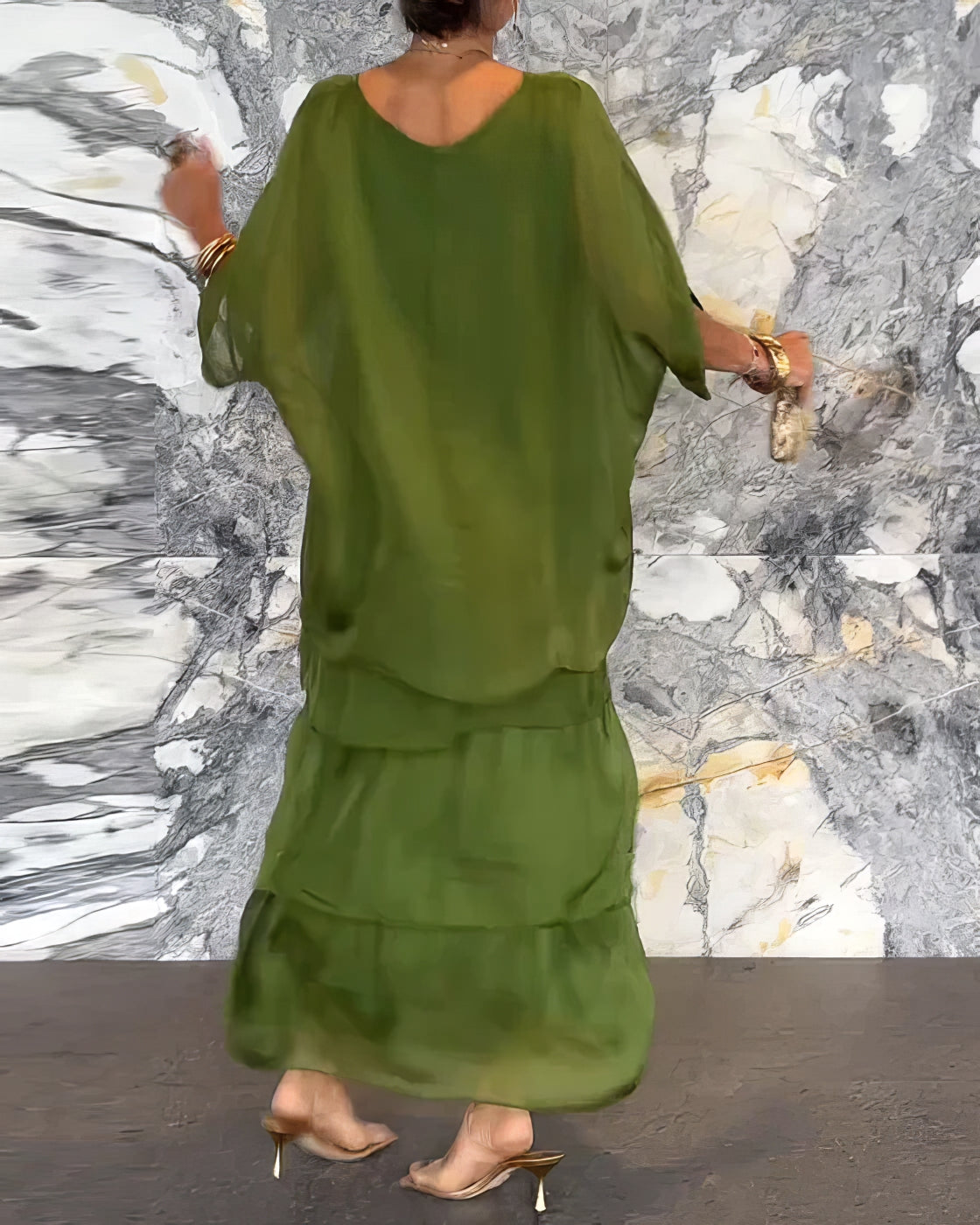 Robe Artistique Ample | Élégante & Confortable | Design Fluide et Chic