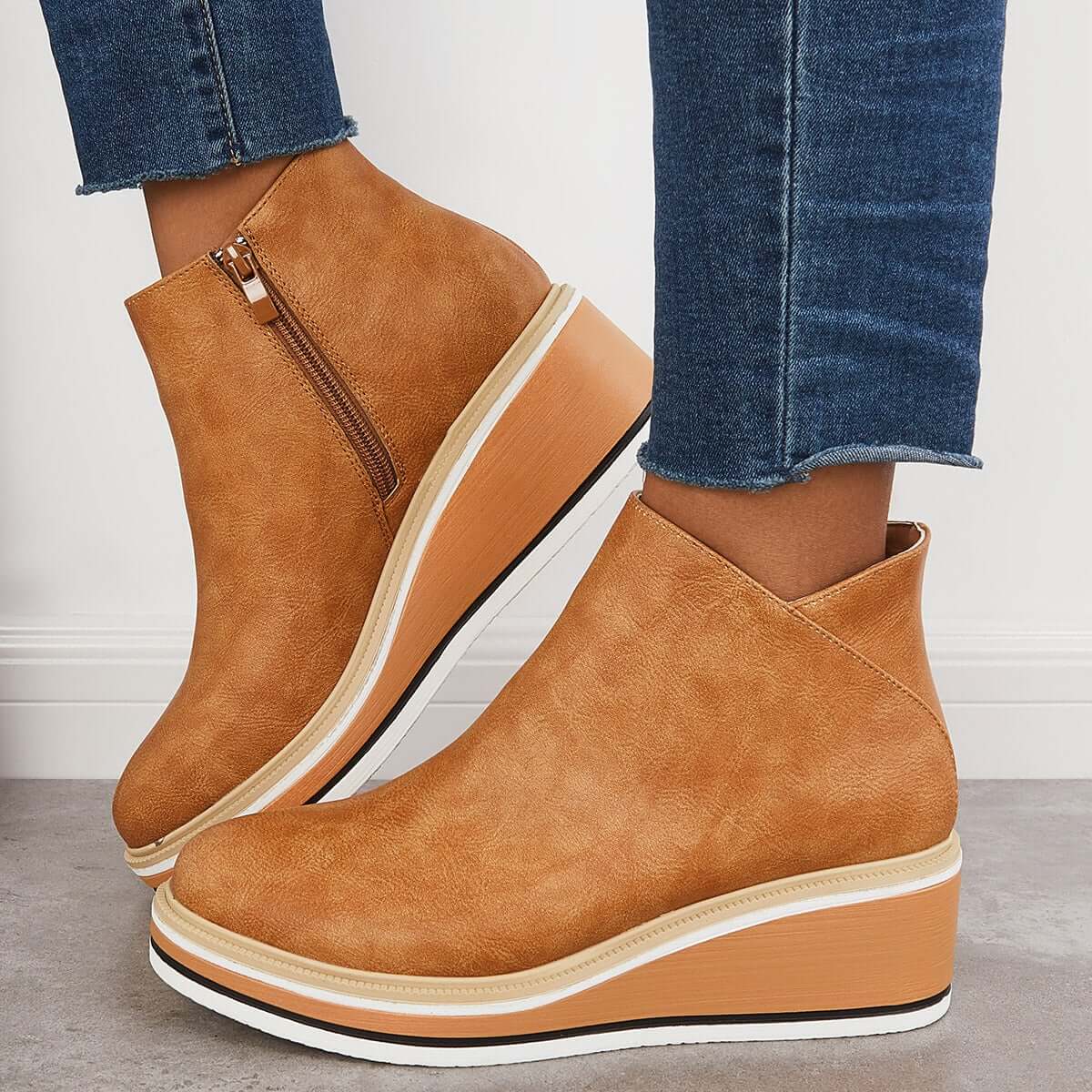 Bottines à plateforme pour femmes
