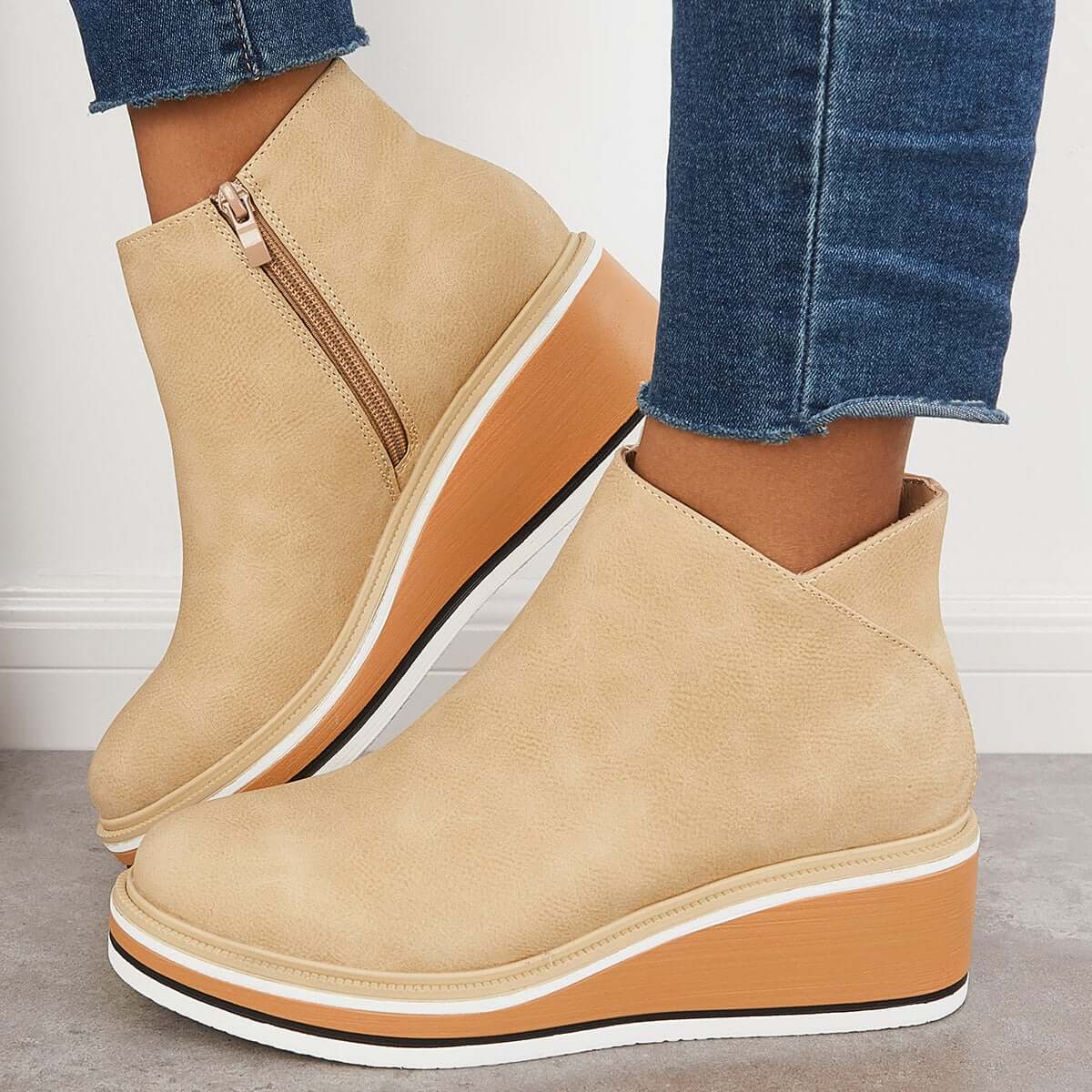 Bottines à plateforme pour femmes