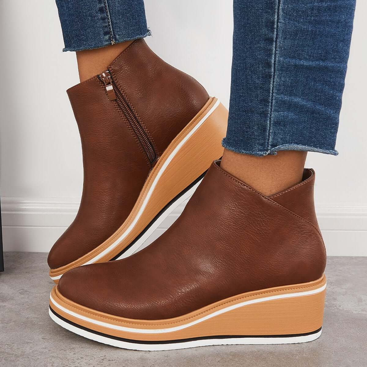 Bottines à plateforme pour femmes