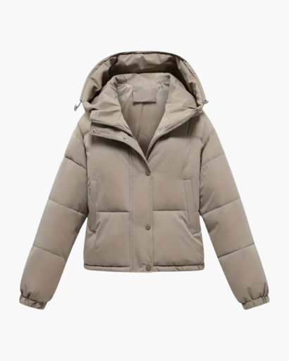 Doudoune Femme Matelassée Courte avec Capuche – Veste Chaude & Confortable