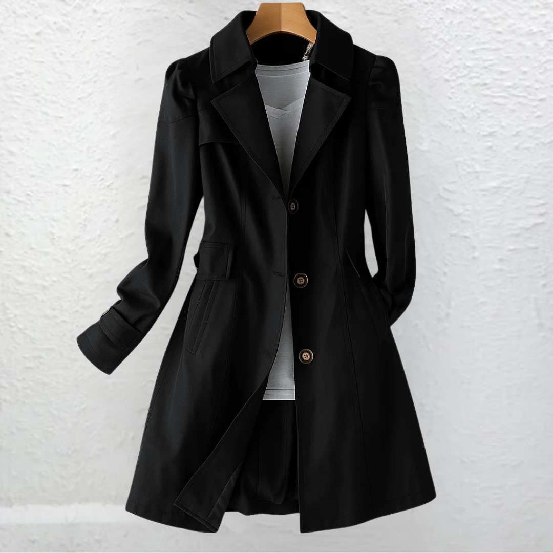 Trench-coat femme vintage – coupe cintrée ceinturée
