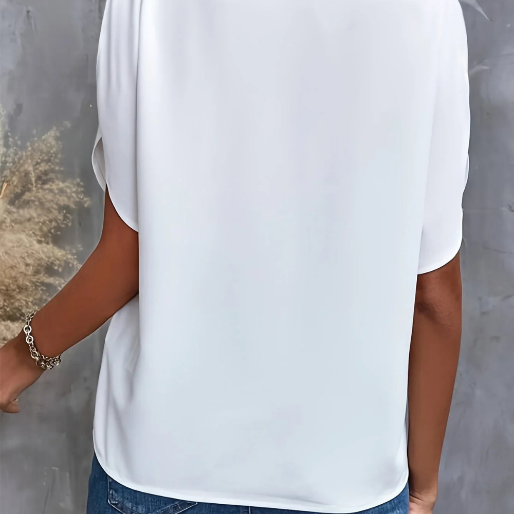 Top à Col en V Femme | Confort Luxe & Style Élégant | Polyvalent pour Jour et Soirée