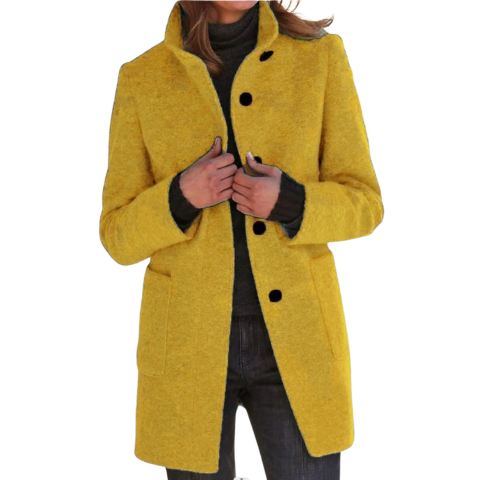 Manteau rembourré boutonné pour femme