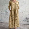 Robe Longue Pour Femmes | Look Printanier | Imprimé Floral et Coupe Élégante