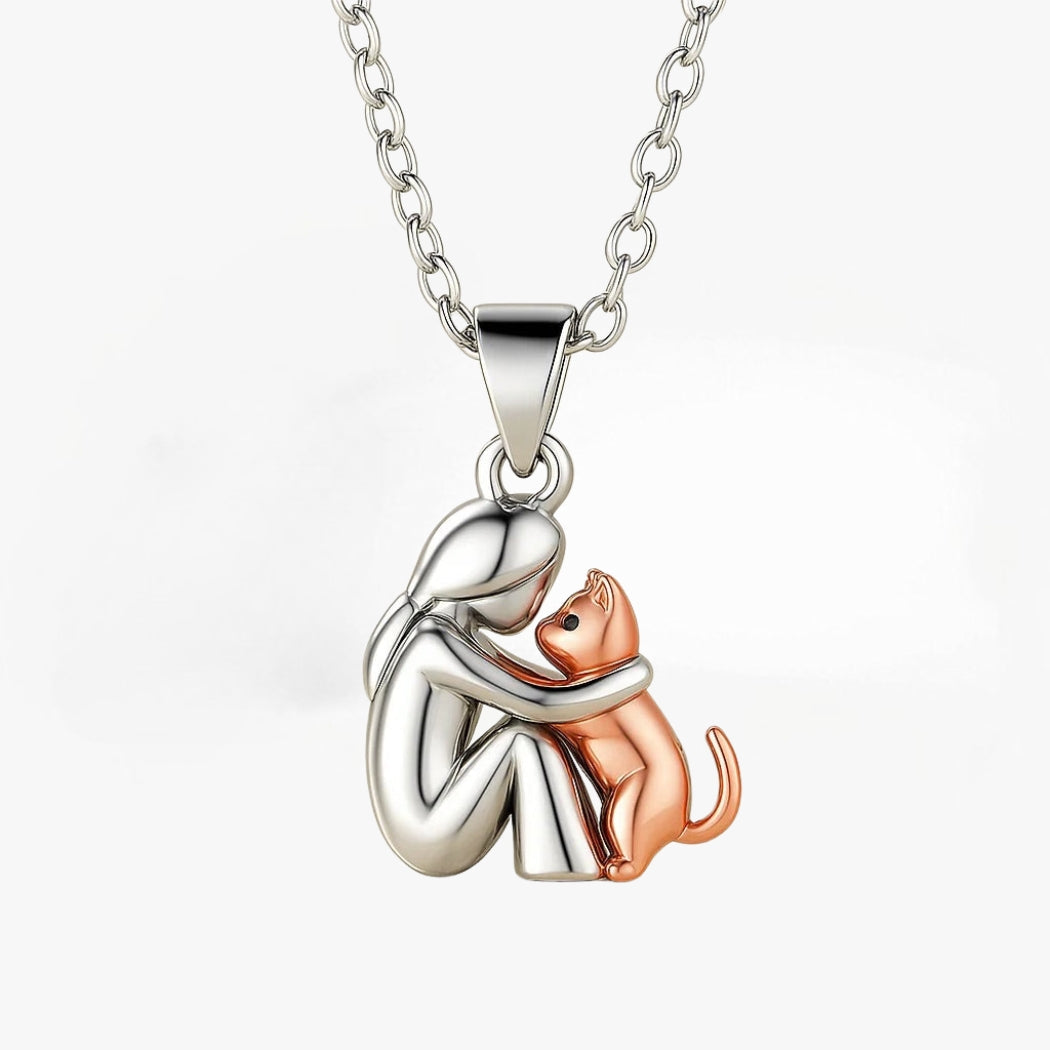 Collier Femme Pendentif Chat