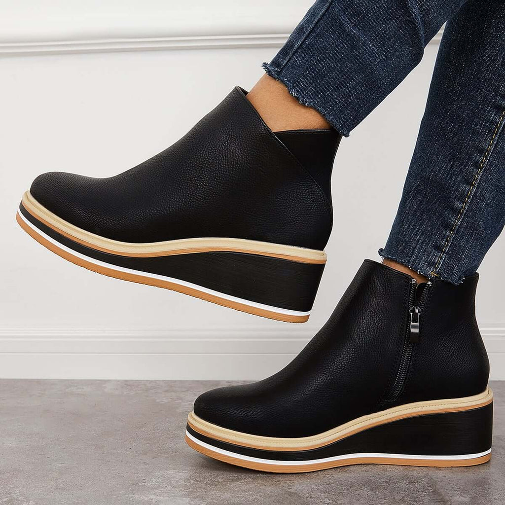 Bottines à plateforme pour femmes