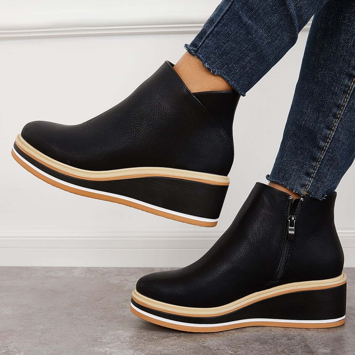 Bottines à plateforme pour femmes