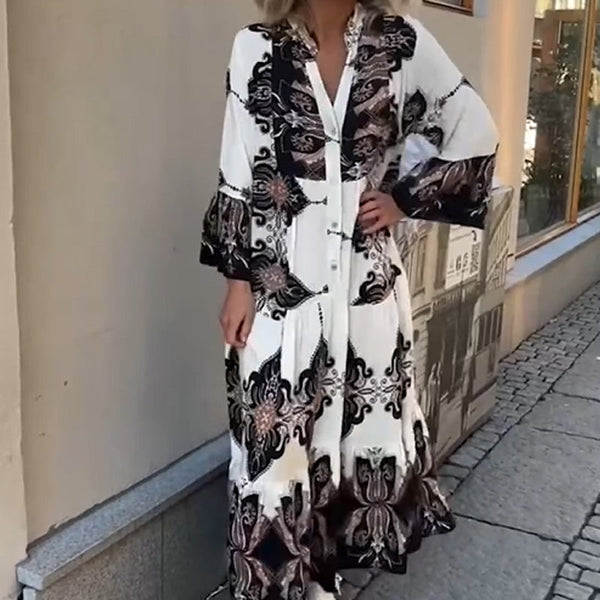 Robe imprimée pour femmes | Aérienne et élégante | Coupe ample