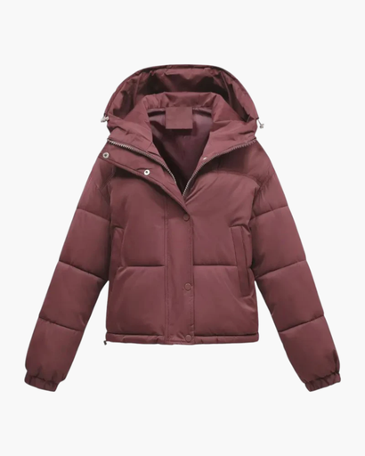 Doudoune Femme Matelassée Courte avec Capuche – Veste Chaude & Confortable