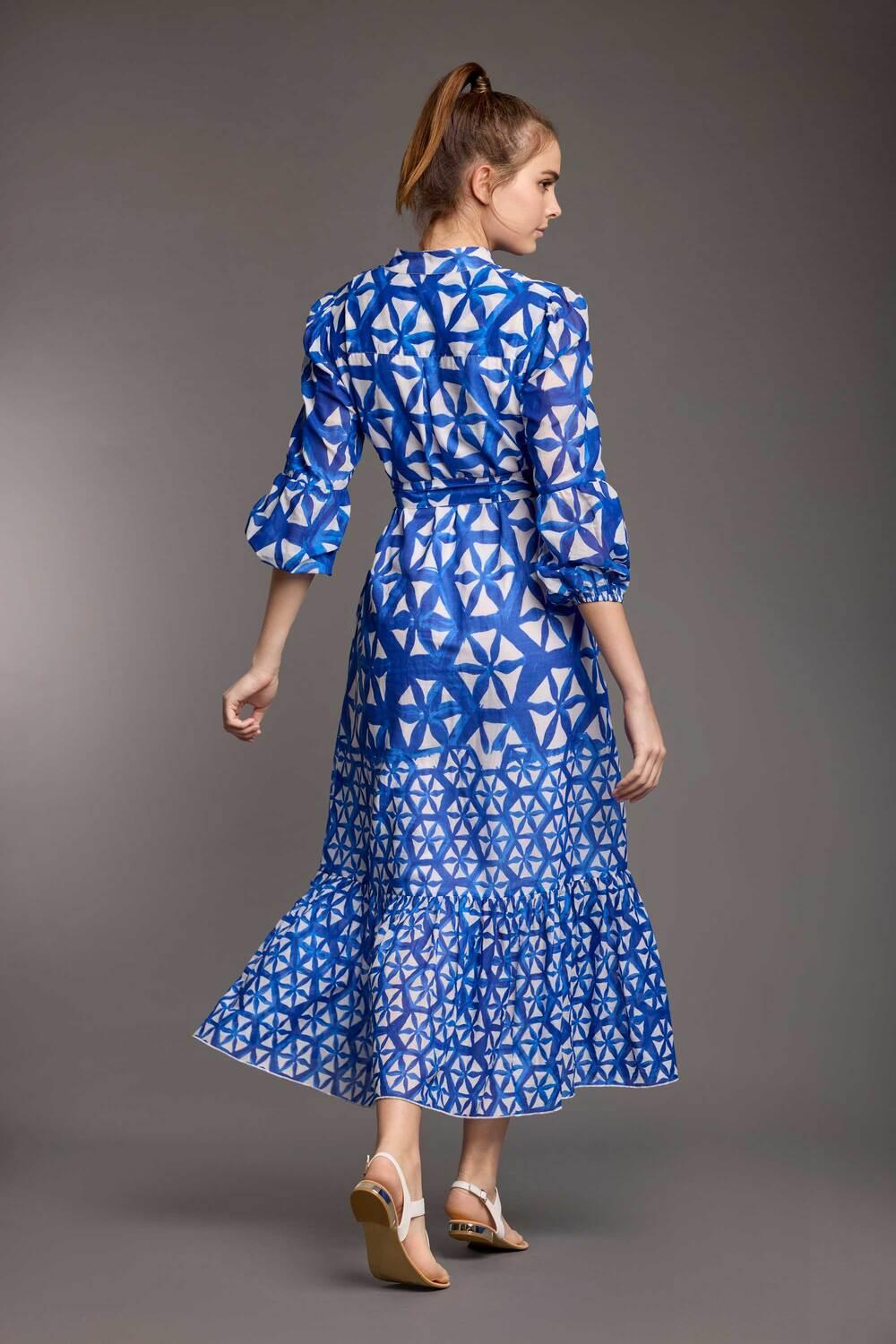 Lange Robe Pour Femmes | Look Élégant pour Toutes Occasions | Imprimé, Manches Longues et Détails de Boutons