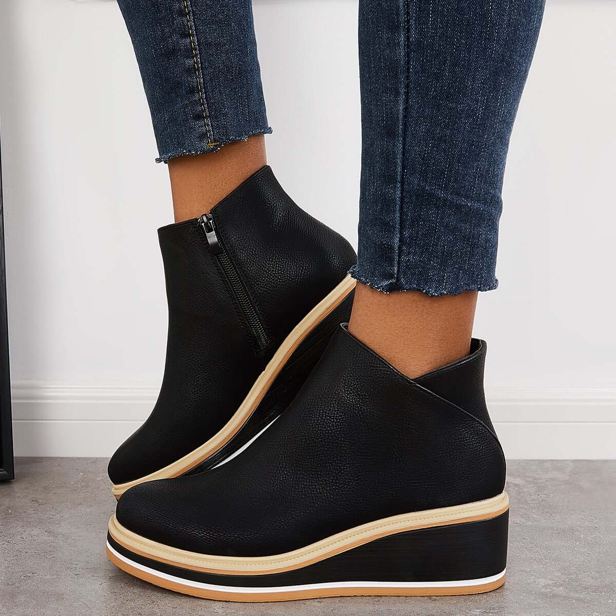 Bottines à plateforme pour femmes
