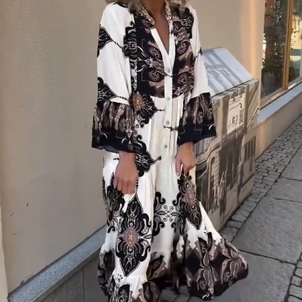 Robe imprimée pour femmes | Aérienne et élégante | Coupe ample