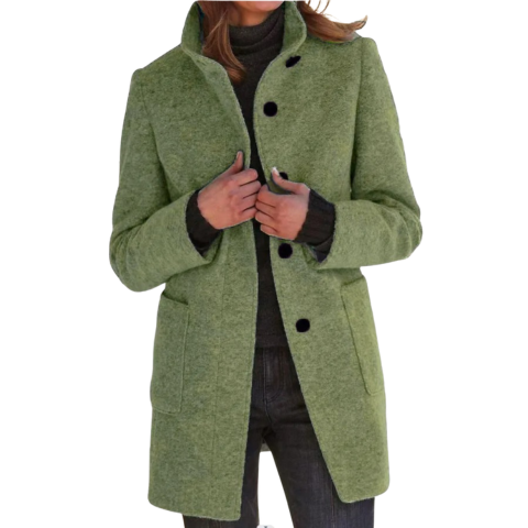 Manteau rembourré boutonné pour femme