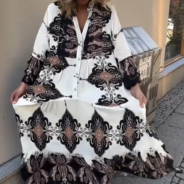 Robe imprimée pour femmes | Aérienne et élégante | Coupe ample