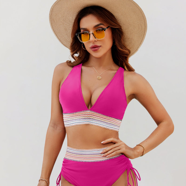 2-Pièces Ensemble de Bikinis Pour Femme | Tendance & Confortable | Coupe Flatteuse en Tissu Doux pour l'Été
