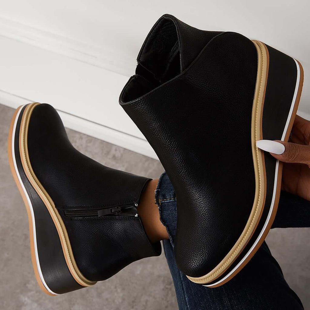 Bottines à plateforme pour femmes