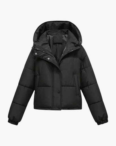 Doudoune Femme Matelassée Courte avec Capuche – Veste Chaude & Confortable
