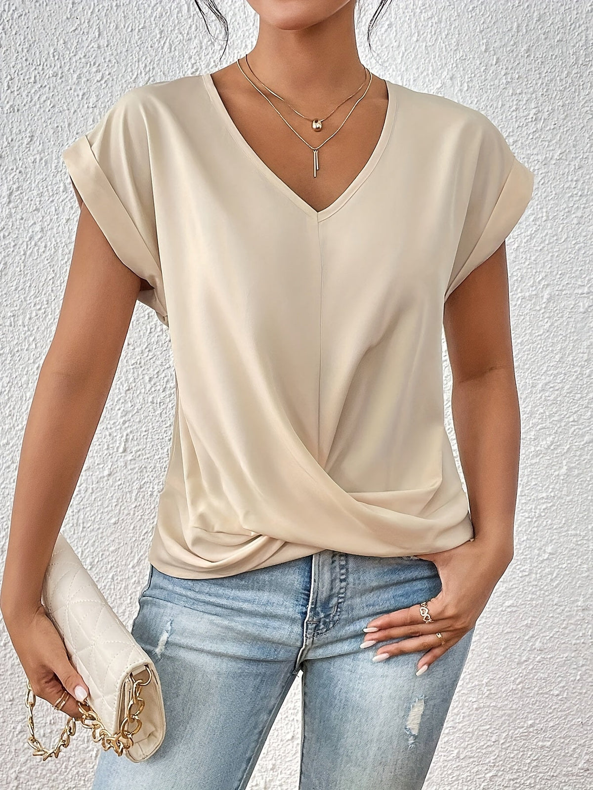 T-shirt col cœur