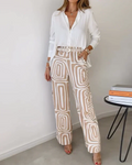 2-Pièces Ensemble Élégance Femme | Chic & Confortable | Ceinture Offerte pour Silhouette Flatteuse