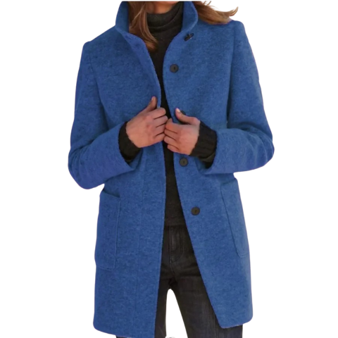 Manteau rembourré boutonné pour femme