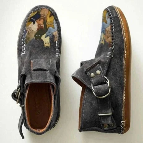 Chaussures Décontractées Femme en Suède | Motif Chats
