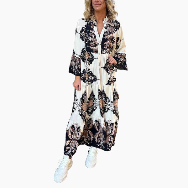 Robe imprimée pour femmes | Aérienne et élégante | Coupe ample