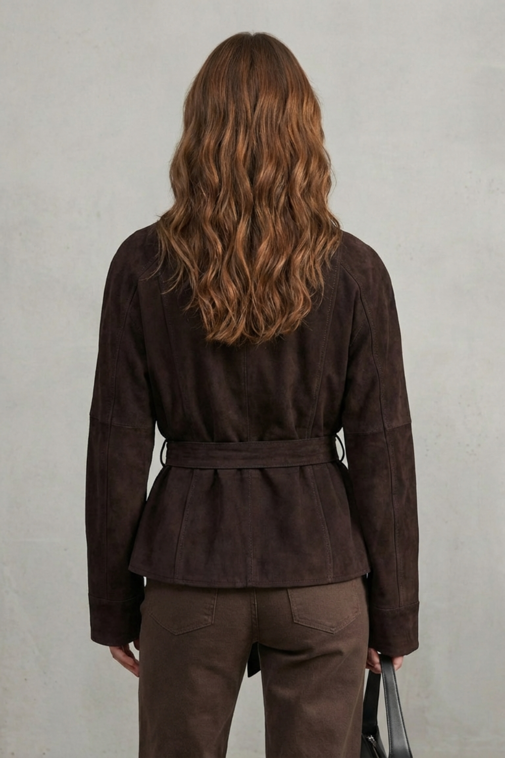 Veste Courte en Laine Croisée