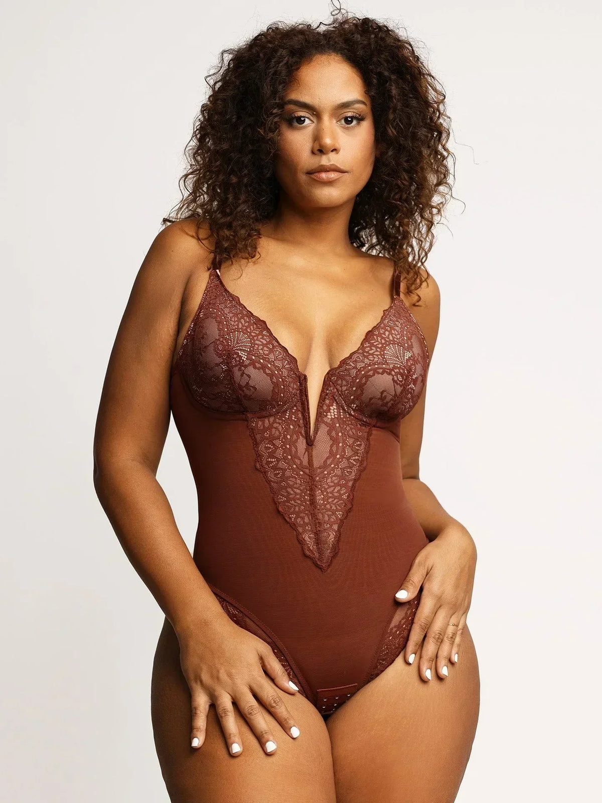 Body avec encolure en V profonde