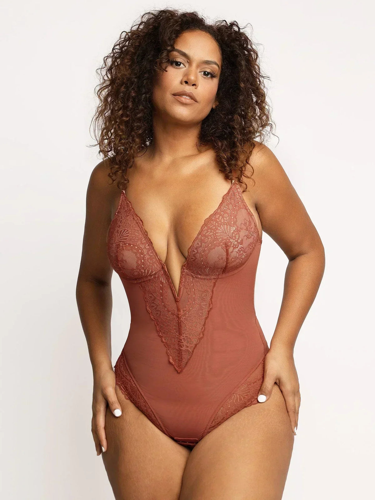 Body avec encolure en V profonde