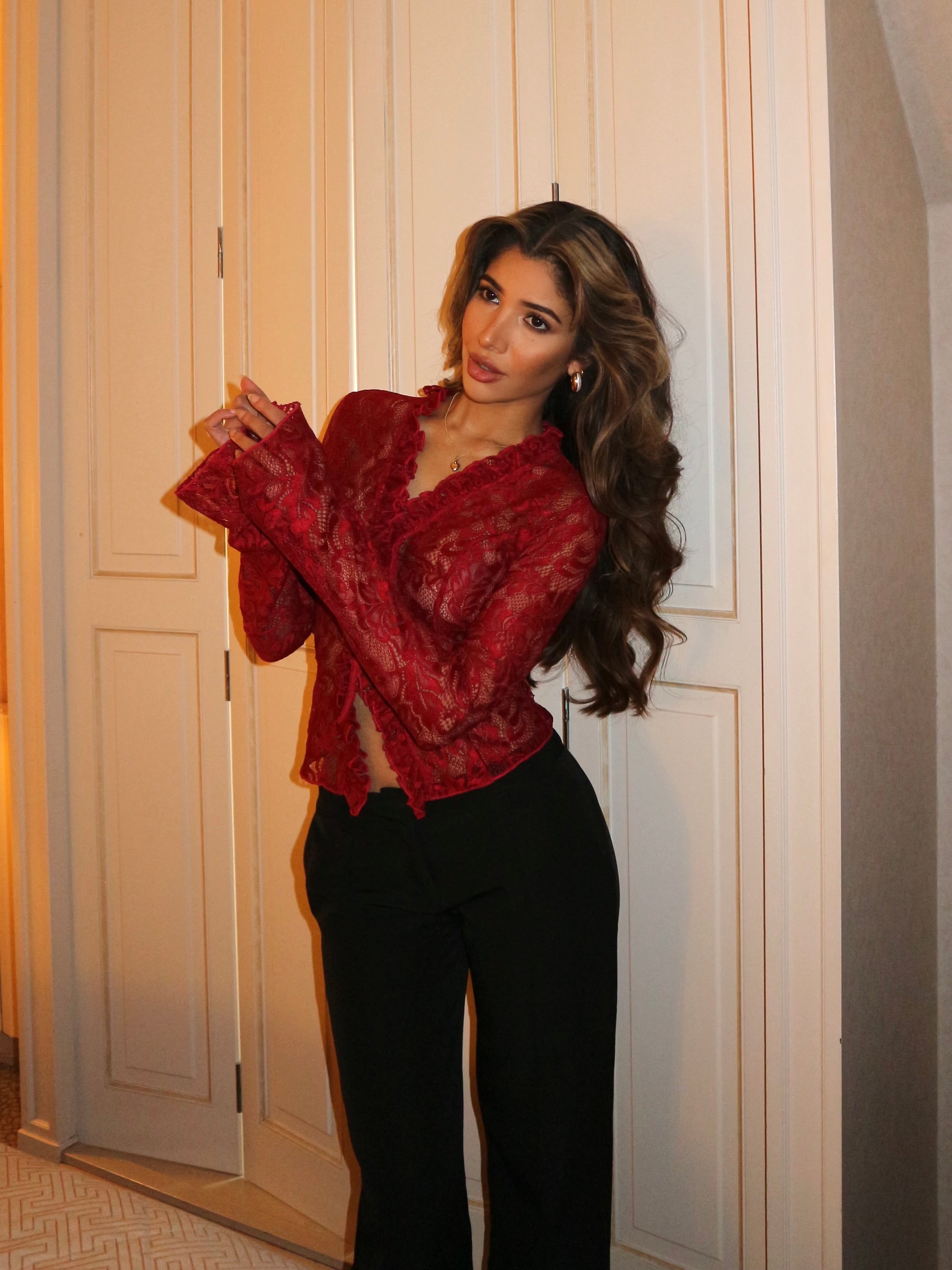 Top en dentelle