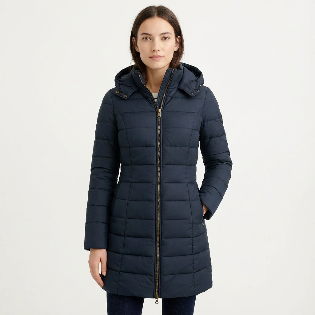 Doudoune Longue Femme à Capuche – Chaude & Matelassée