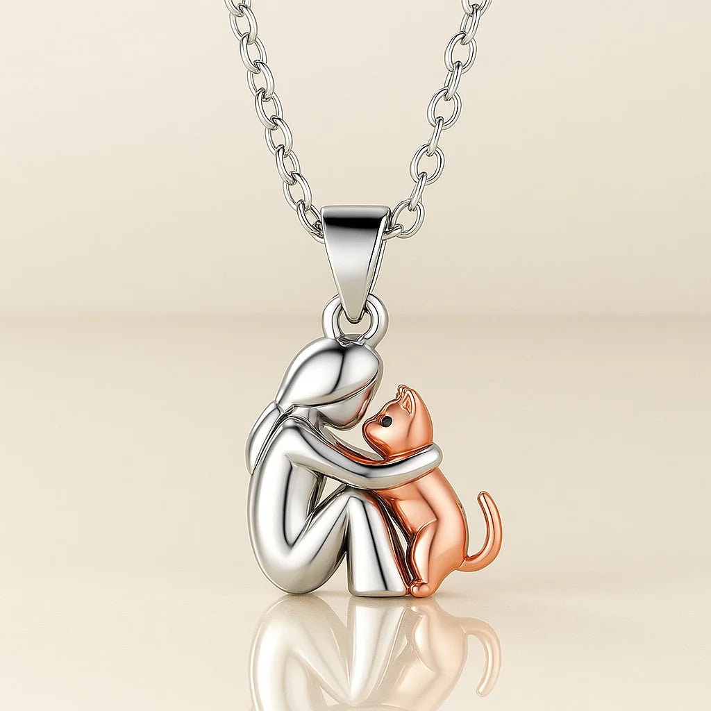 Collier Femme Pendentif Chat