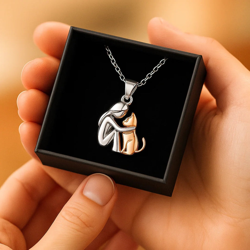 Collier Femme Pendentif Chat