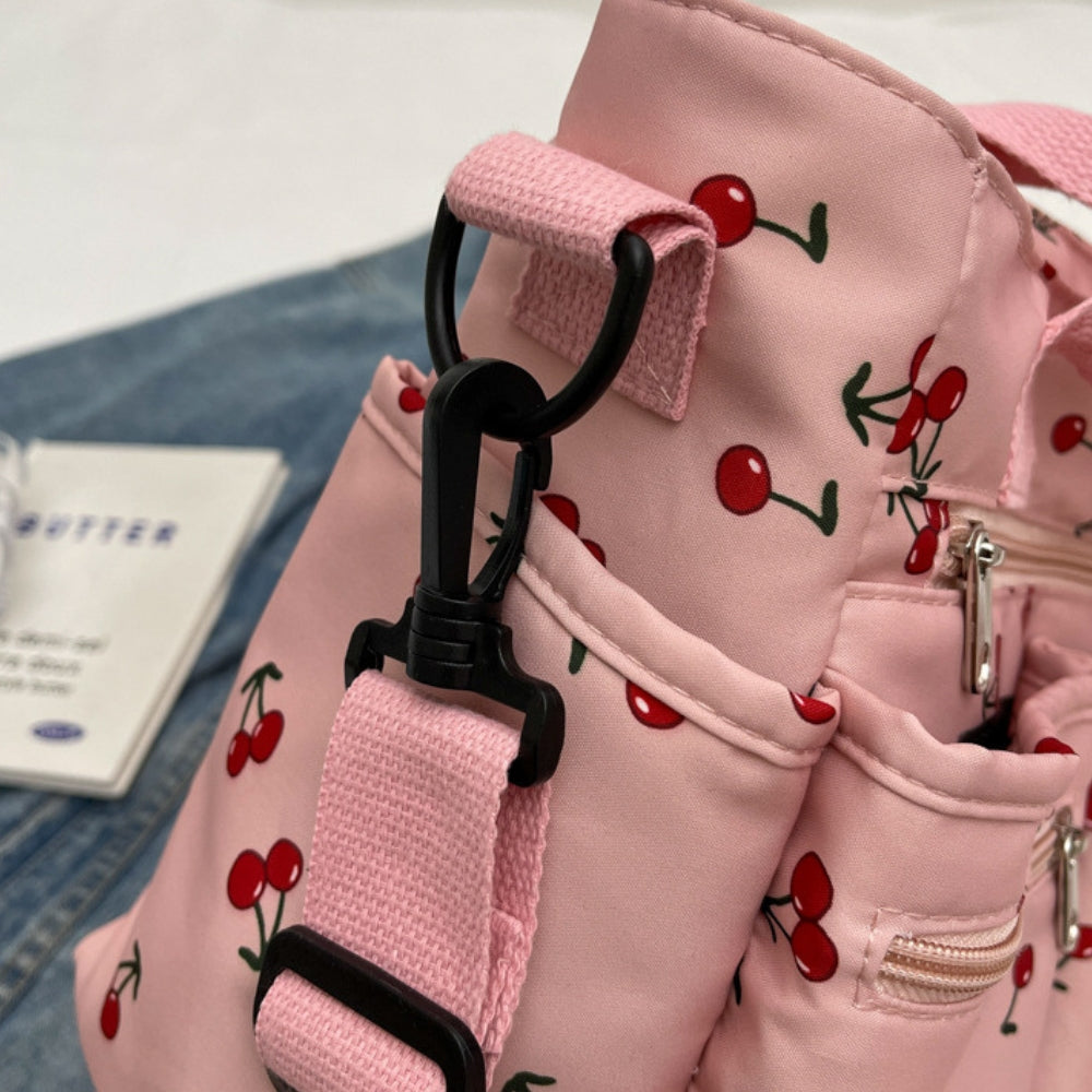 Sac Kanna toile cerises