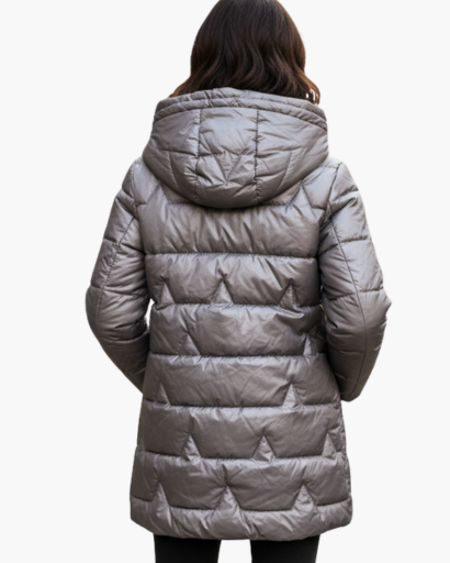Doudoune Longue Femme Brillante – Élégante, Chaude & Légère
