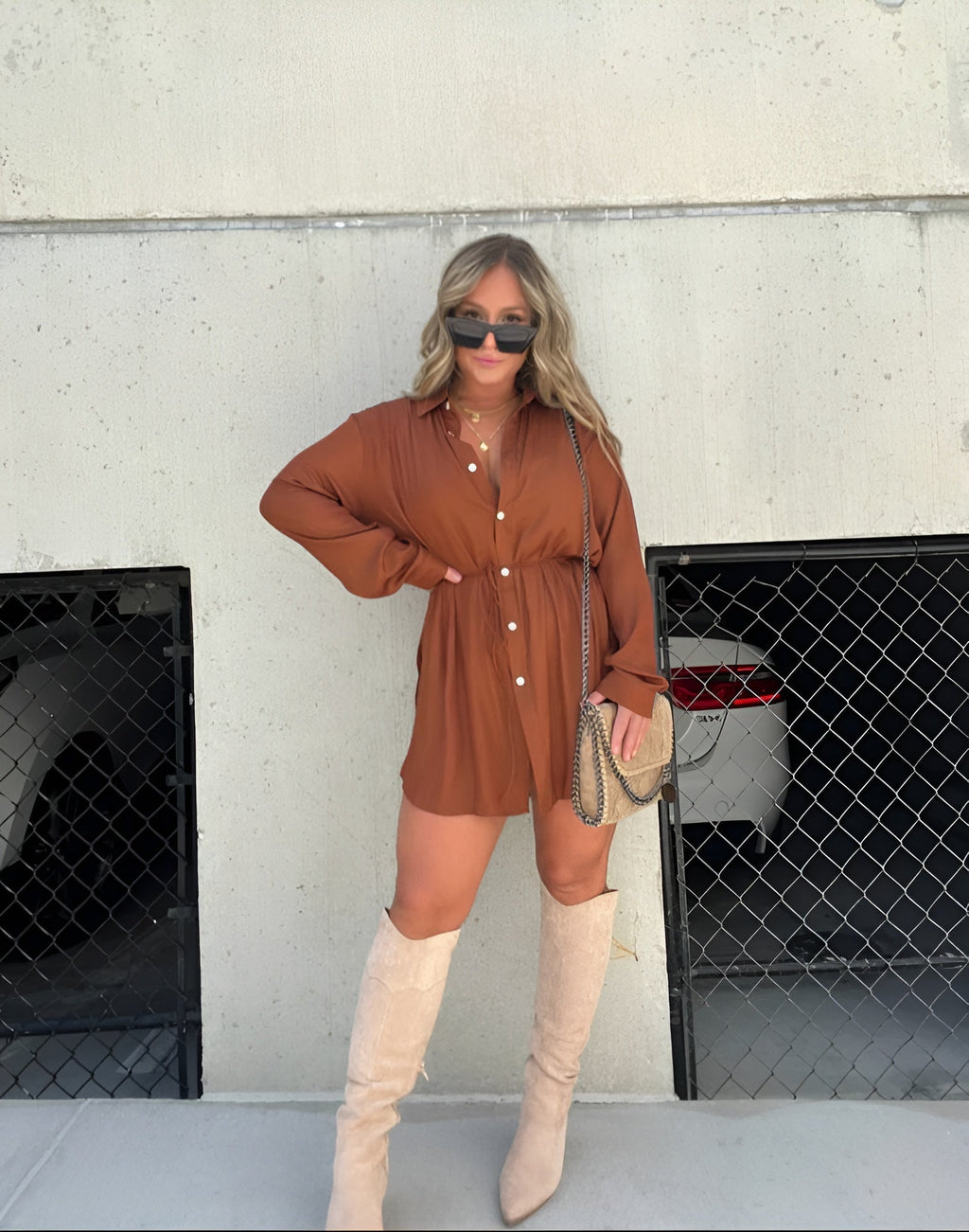 Robe Combinaison Satinée Femme - Courte &